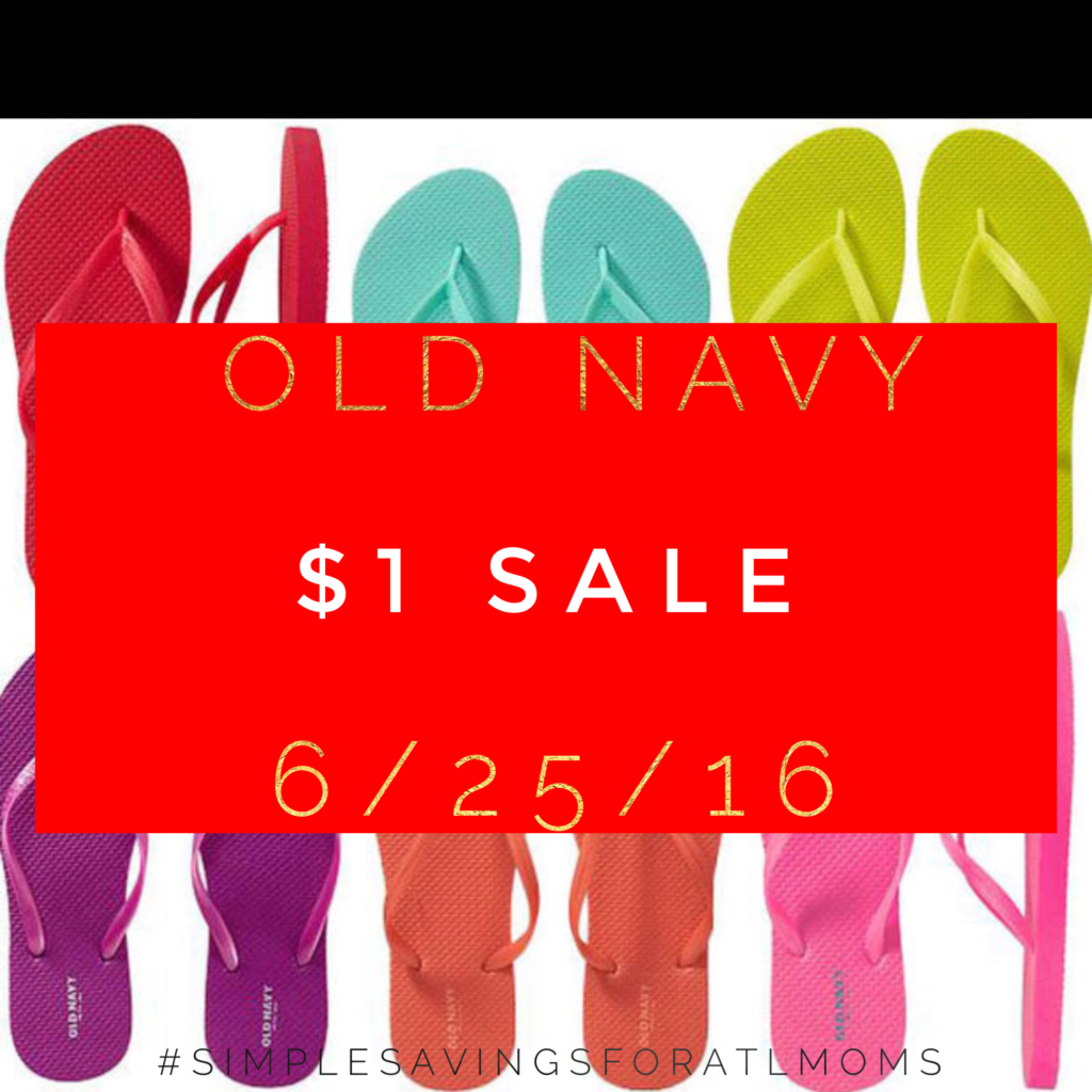 1 Old Navy Flip Flop Sale June 25, 2016