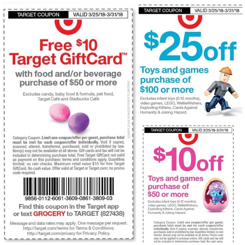 target toy text coupon