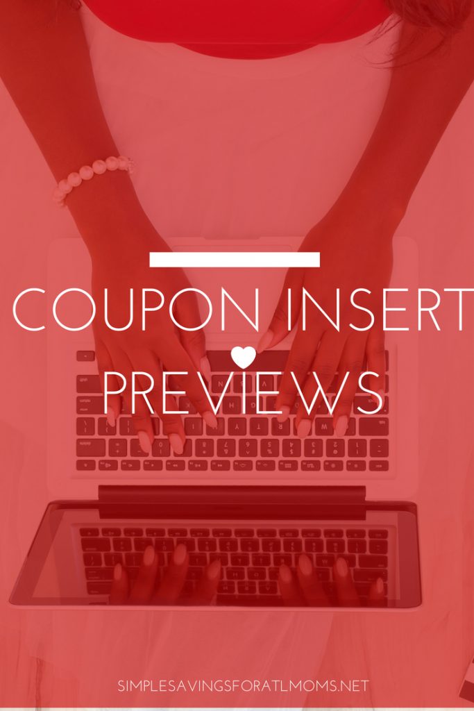 coupon insert previews