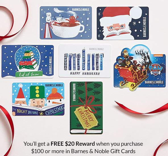 Free $20 Reward card when you purchase $100 or more in Barnes & Noble ...
